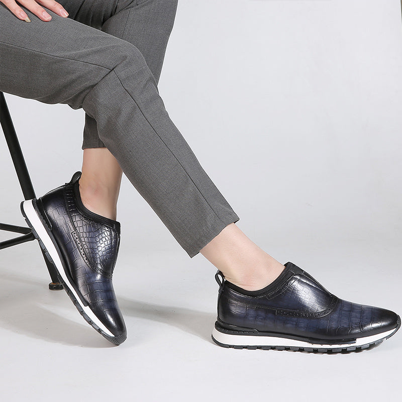 Baskets montantes décontractées couleur polonaise pour hommes, pointures 38-44