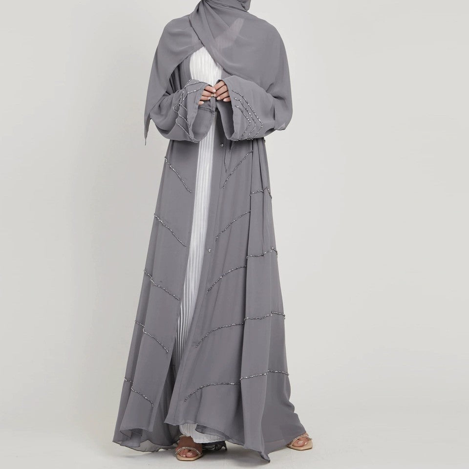 Ethnic Style Heavy Industry Beaded Robe for Middle Eastern Women