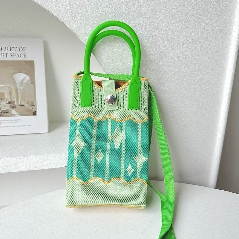 Knitted Mini All-match Small Portable Shoulder Bag