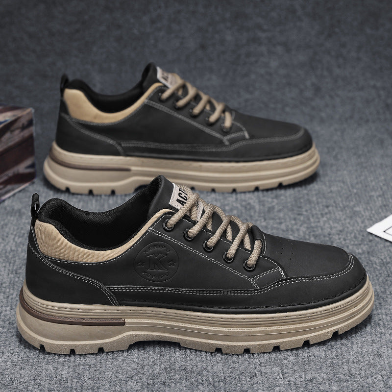 Personalized Men's Work Climbing Board Shoes Solid Colors