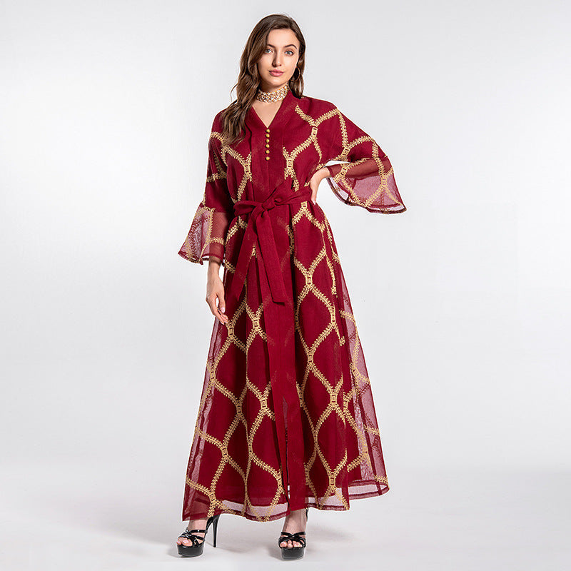 Robe en gaze au tempérament musulman du Moyen-Orient