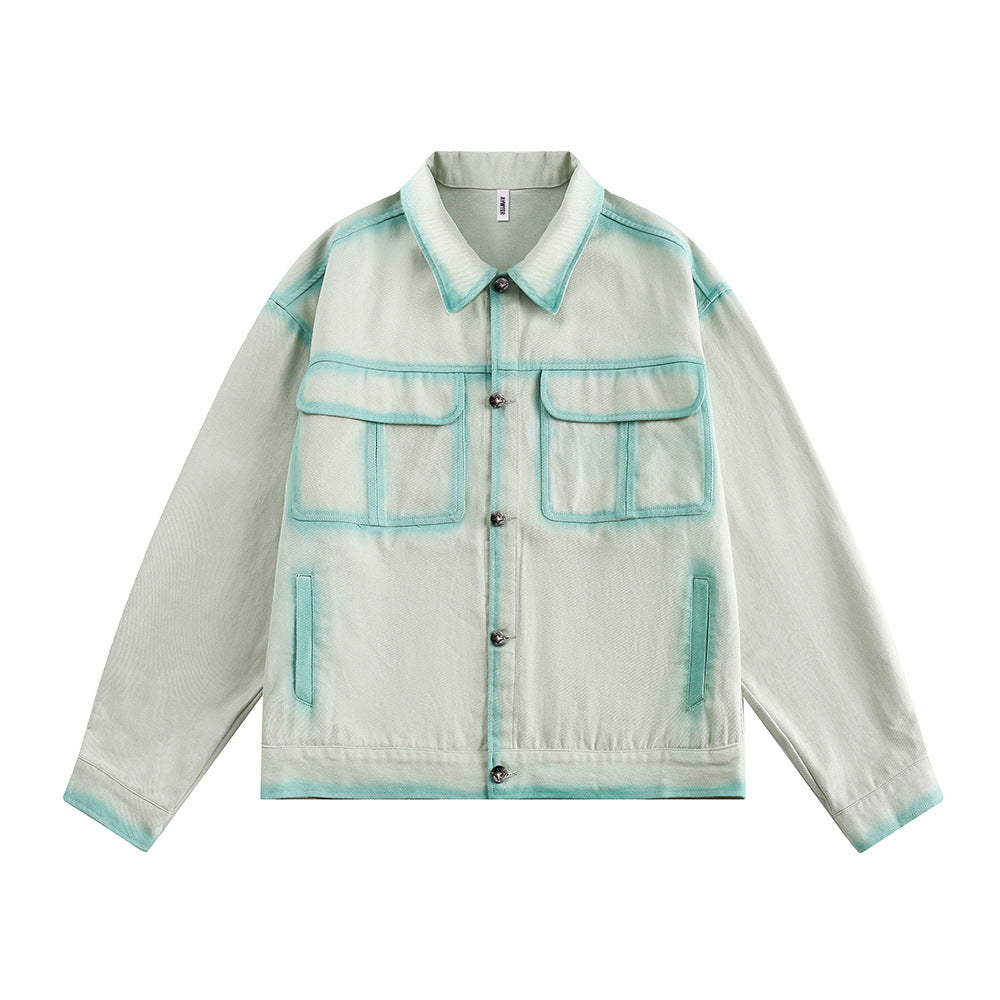 Hand-painted Outline Coat For Men