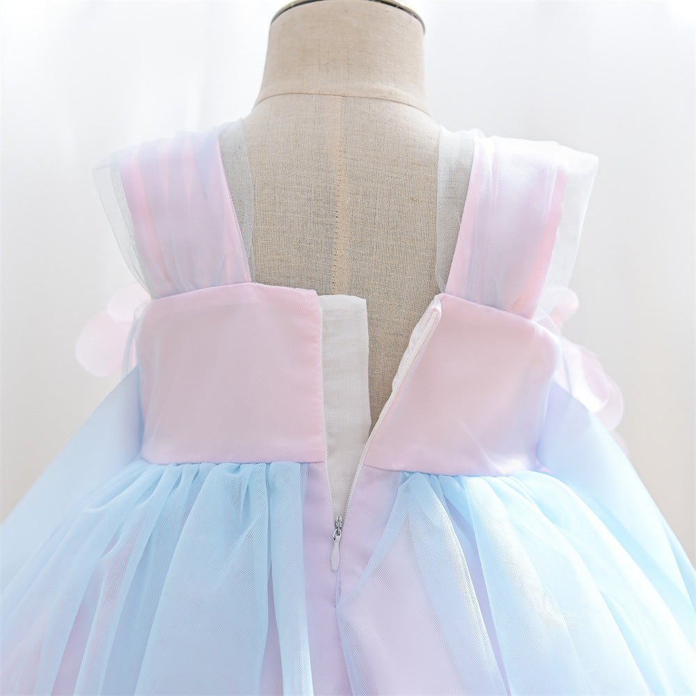 Korean Style Baby Full-year Princess Dress Vest Rainbow Children's Skirt