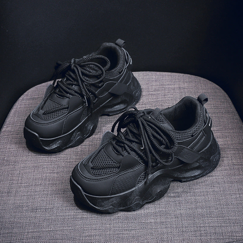 Height Increasing White Dad Shoes Casual Sneakers for Students
