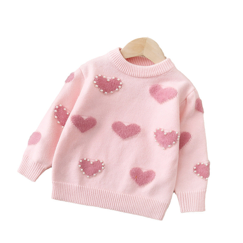Girls Knit Sweater Pullover Cardigan Top