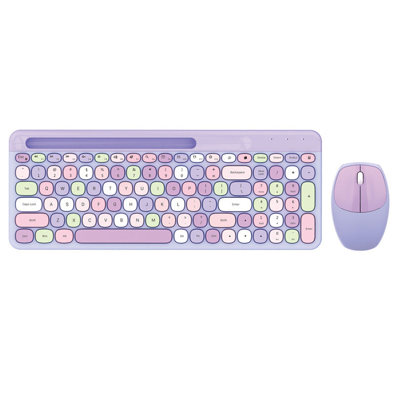 Wireless 2.4G Color Office Keyboard and Mouse Set