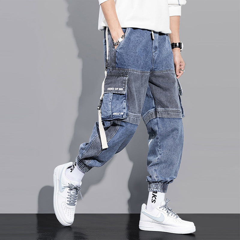 Men's Fall Loose Hip-Hop Workwear Jeans