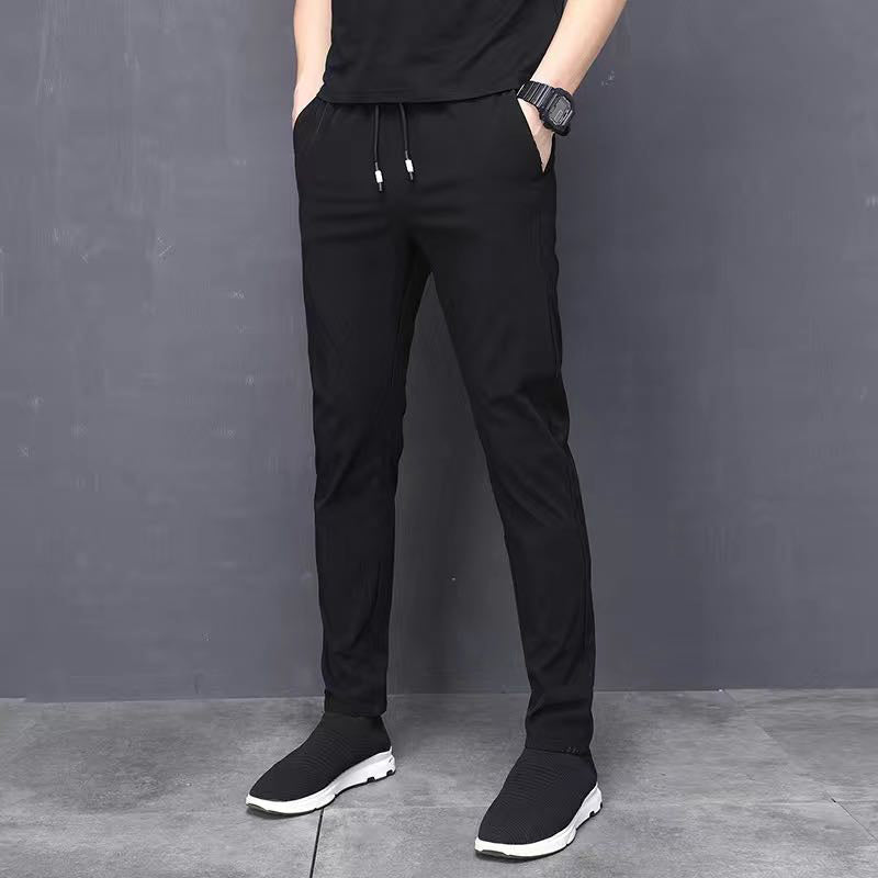 Breathable Thin Straight Pants for Men with High Elasticity