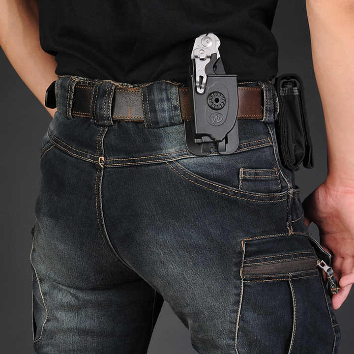 Men's Tactical Straight Slim Training Jeans