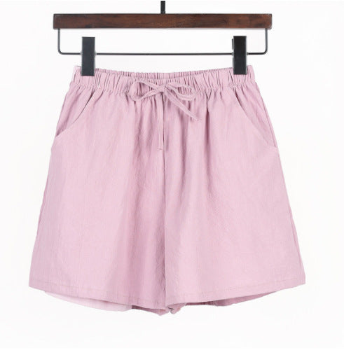 Linen Cotton And Linen Large Size Student Sports And Leisure Shorts