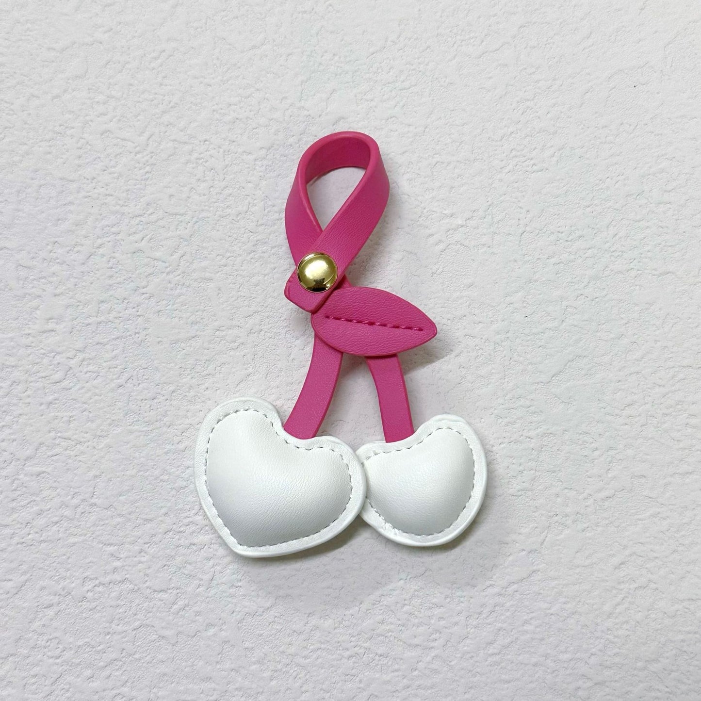 Cute Three-dimensional Peach Heart Cherry Cherry Handbag Pendant