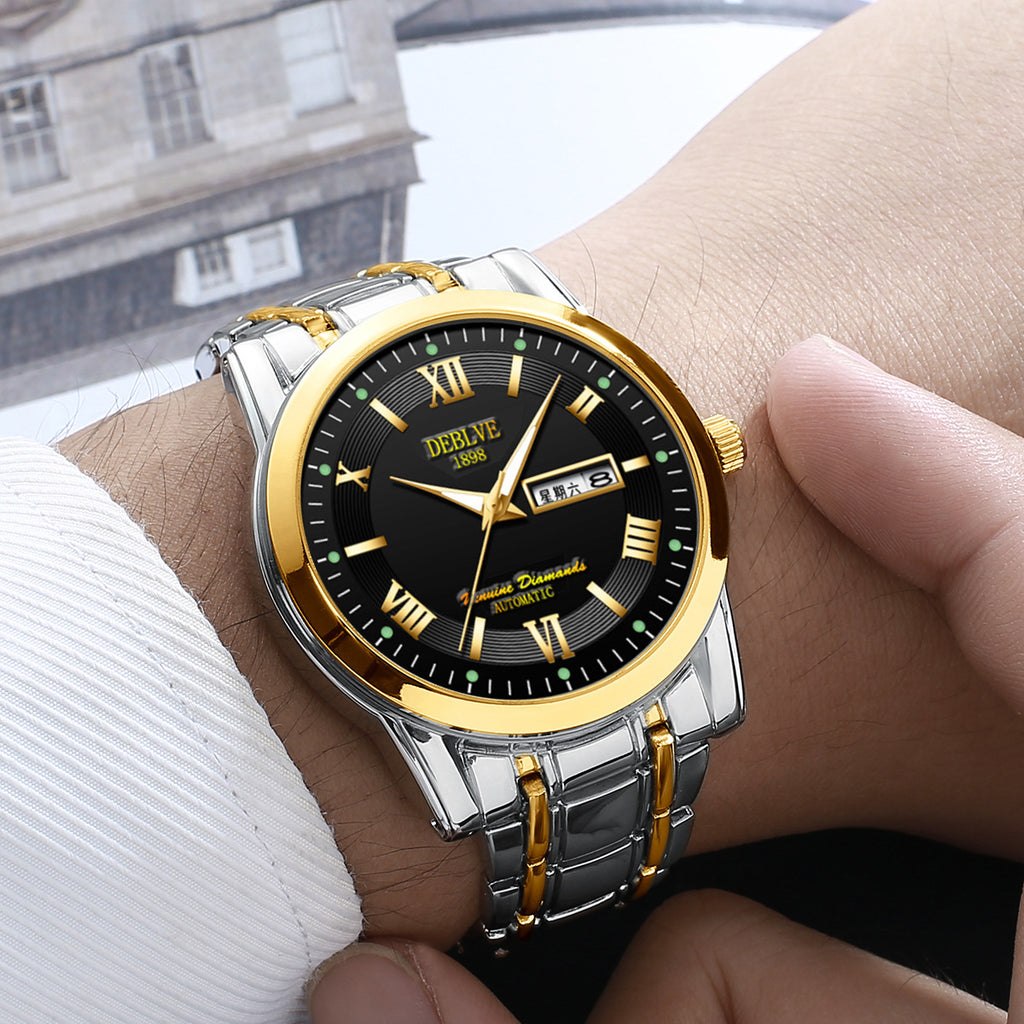 Montre décontractée à quartz pour hommes au design simple