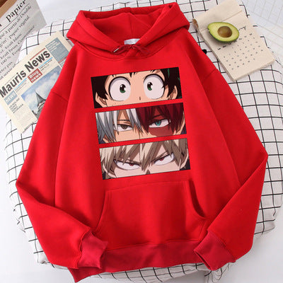 Sweat à Capuche Ample Unisexe pour Couple Automne Hiver