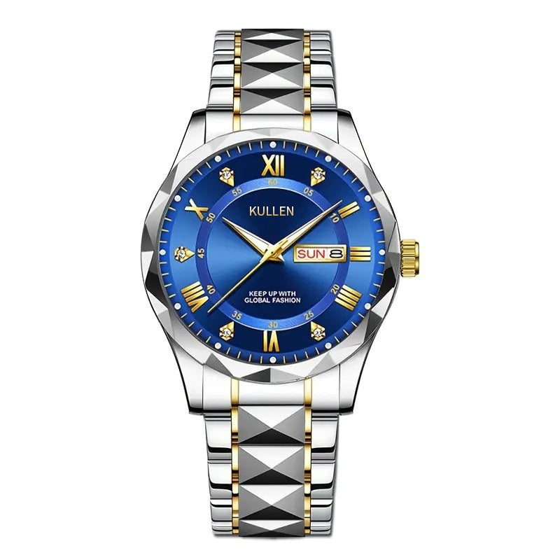 Business Advanced Waterproof Luminous Quartz Watch 42mm Dial
