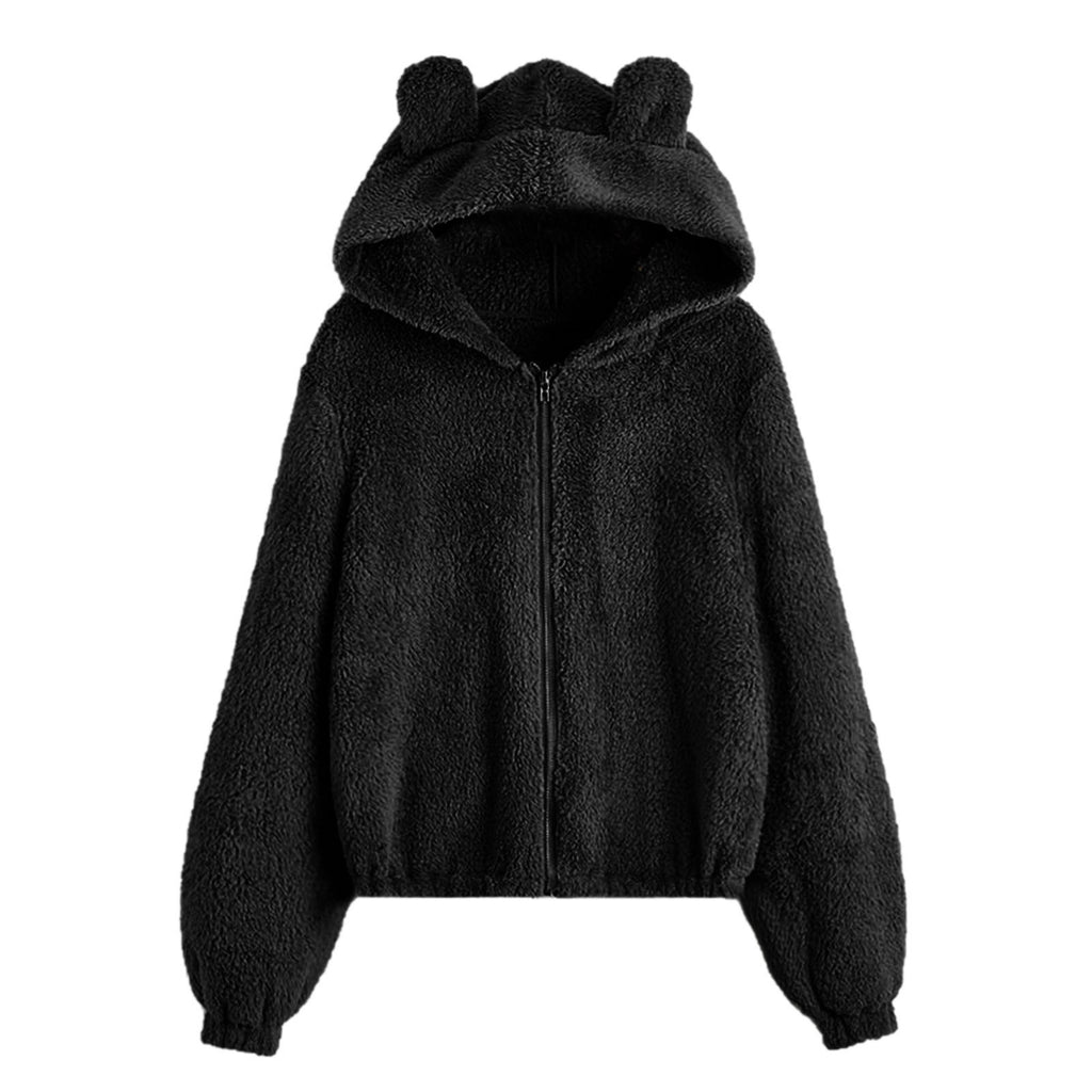 Pull tricoté ample à capuche pour femme, polyester, épaisseur moyenne