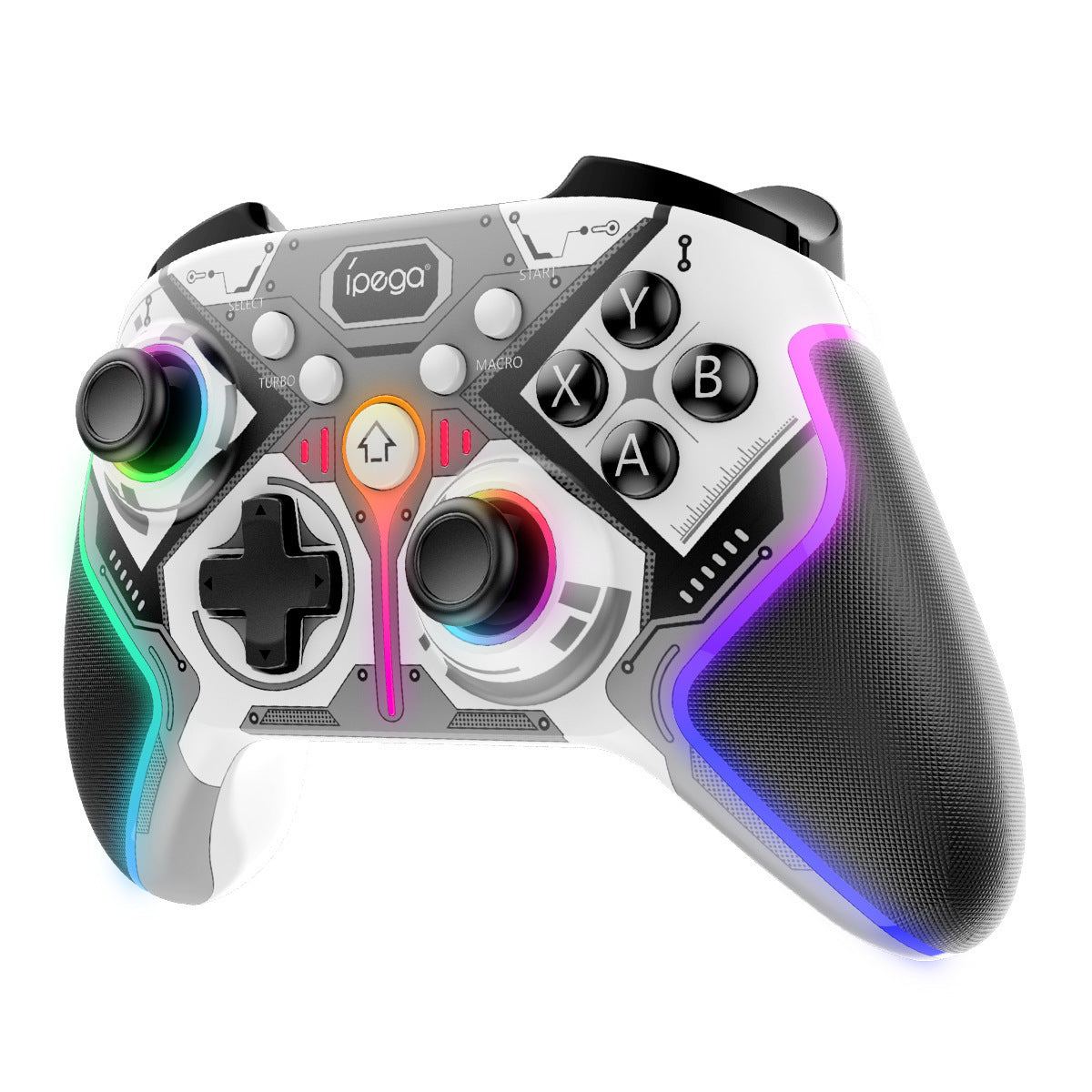 Simple Home Bluetooth Wireless Game Controller with RGB Light and Turbo Function