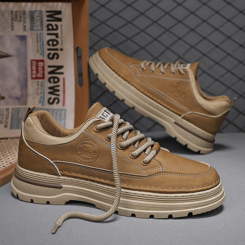 Personalized Men's Work Climbing Board Shoes Solid Colors