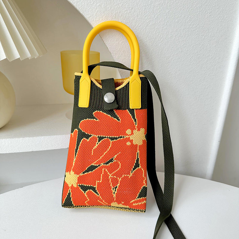 Knitted Mini All-match Small Portable Shoulder Bag