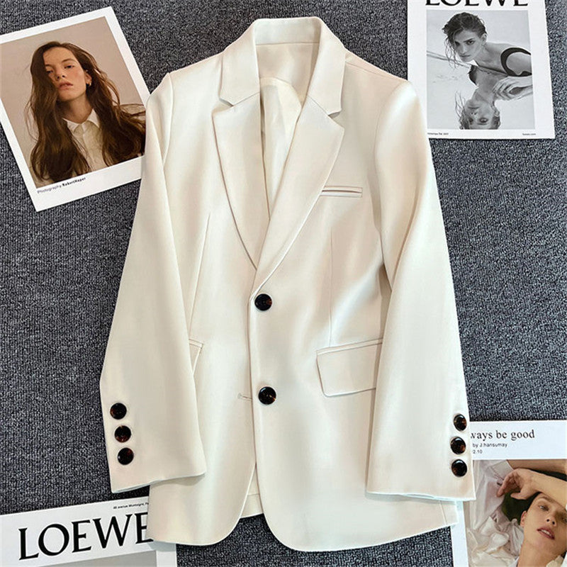 Casual Elegant Women's Business Suit Blazer Polyester