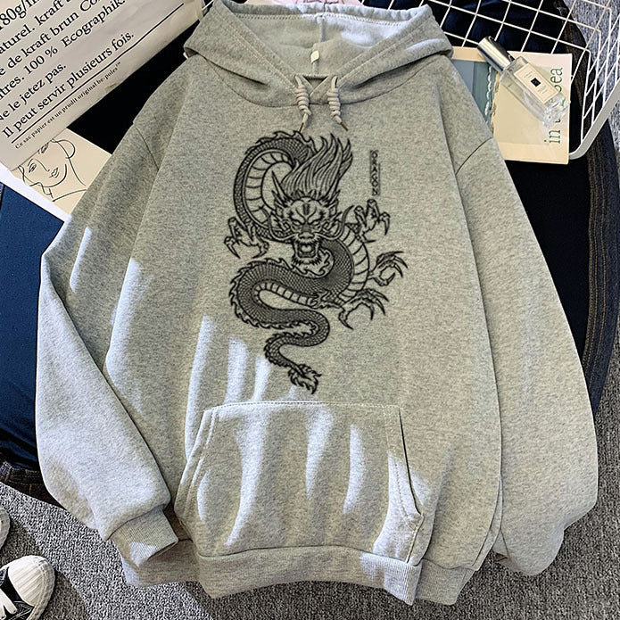 Chinese Dragon Pullover Hoodies for Men