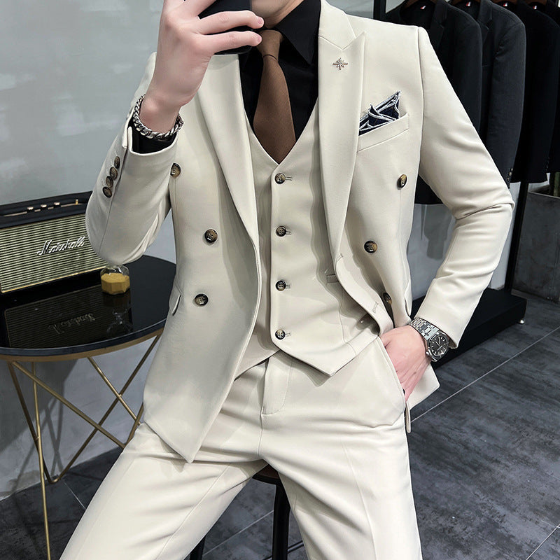 Men's Business Formal High-grade British Style Suit