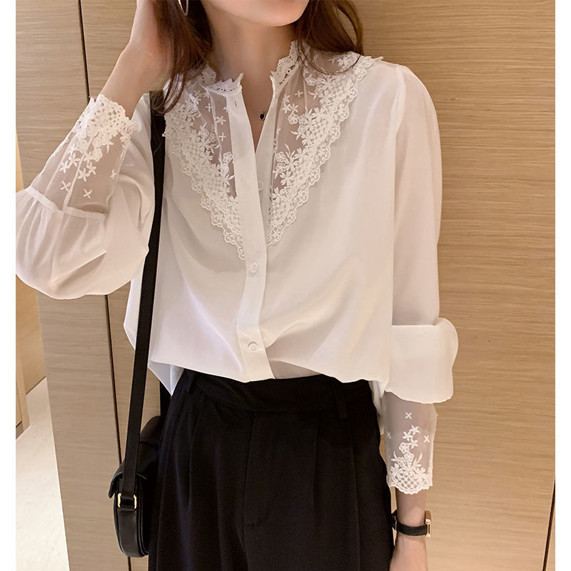 Lace Bottoming Shirt Women's Design Sense Inner Wear Blouse