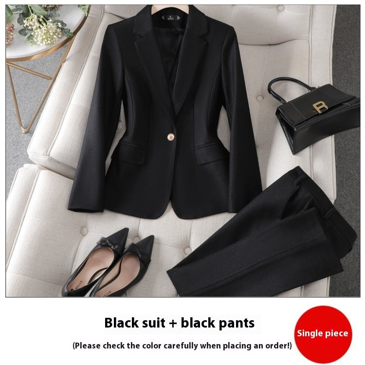Pantalon tailleur en coton mélangé pour femme, collection automne hiver