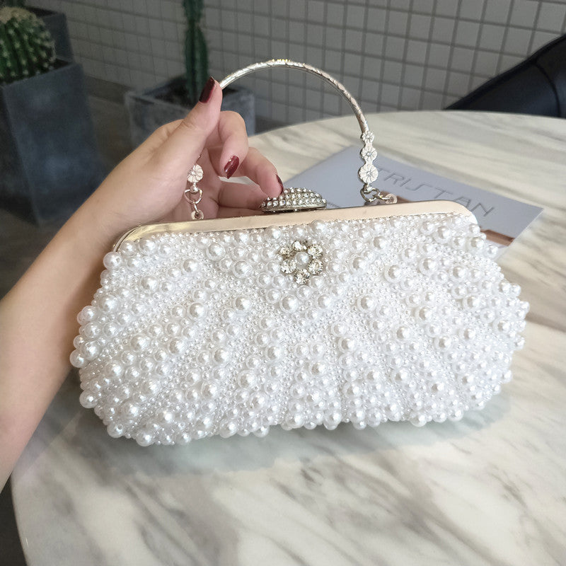 Banquet Pearl Beaded Cheongsam Dumpling Clutch