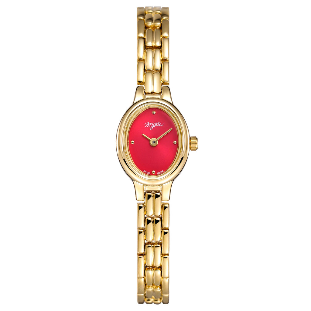 Montre à quartz étanche vintage ovale mini pour femme, épaisseur 7 mm, résistante à l'eau jusqu'à 30 m