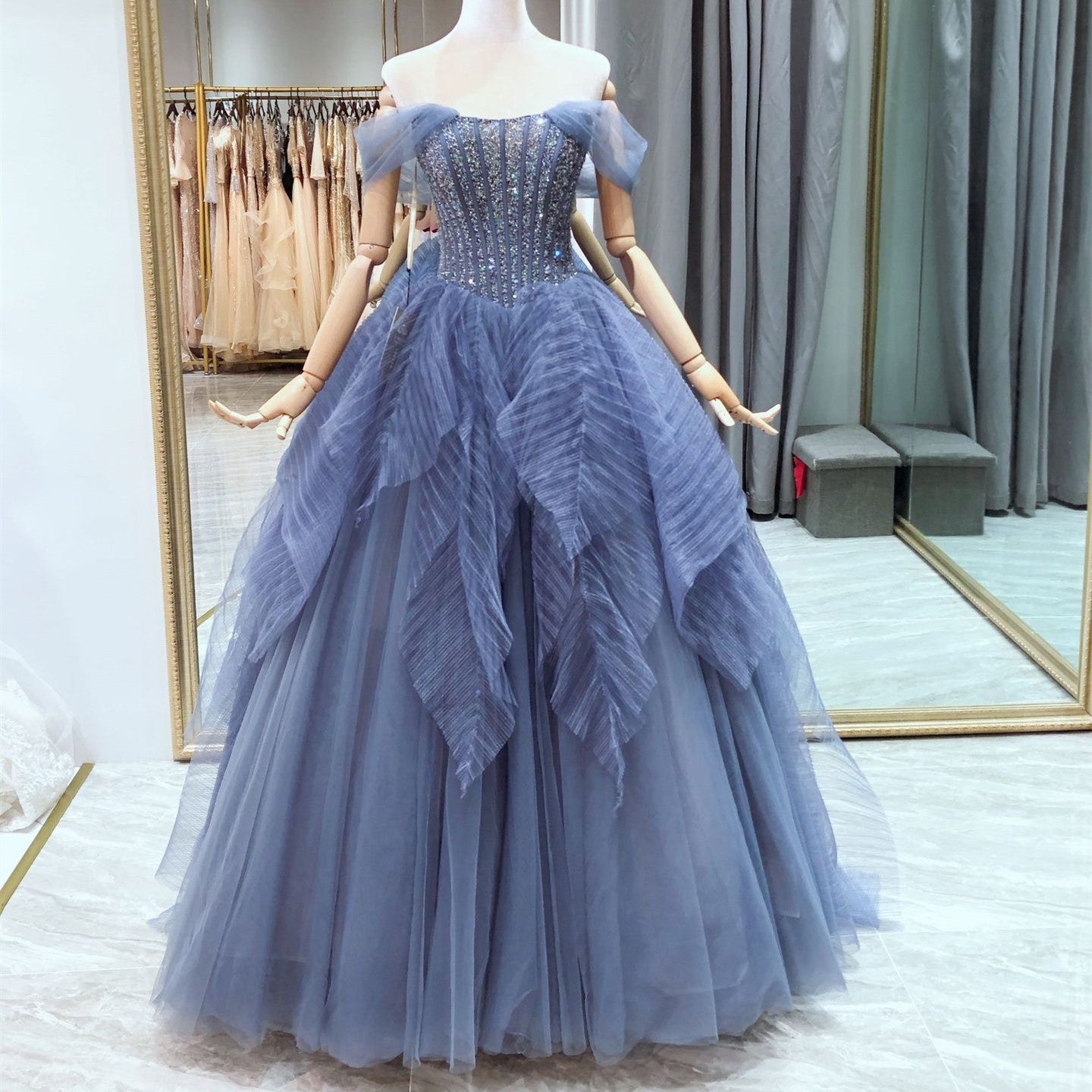 Women's Elegant Slimming Bustier Dress for Banquets