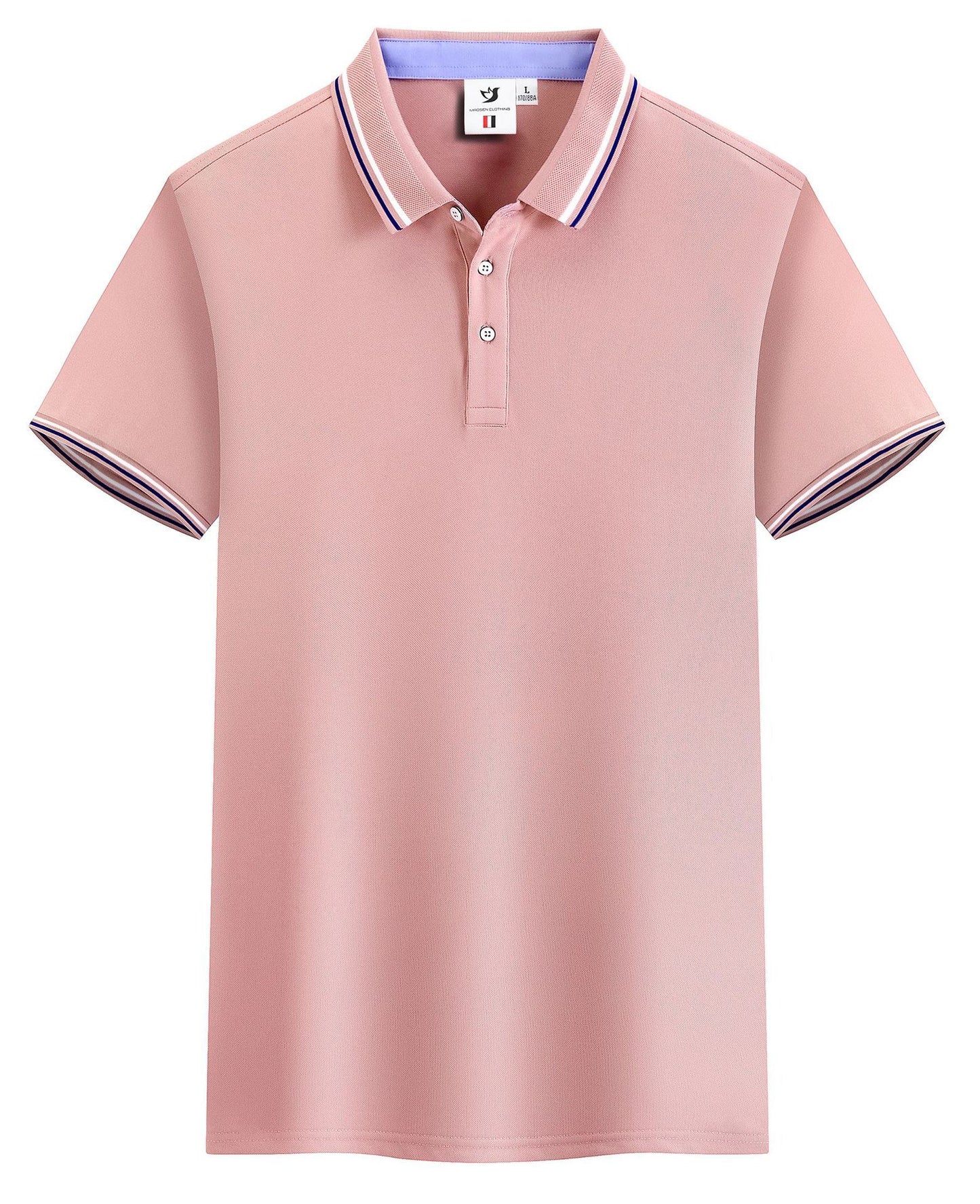 Summer Ice Silk Polo Shirt Overalls