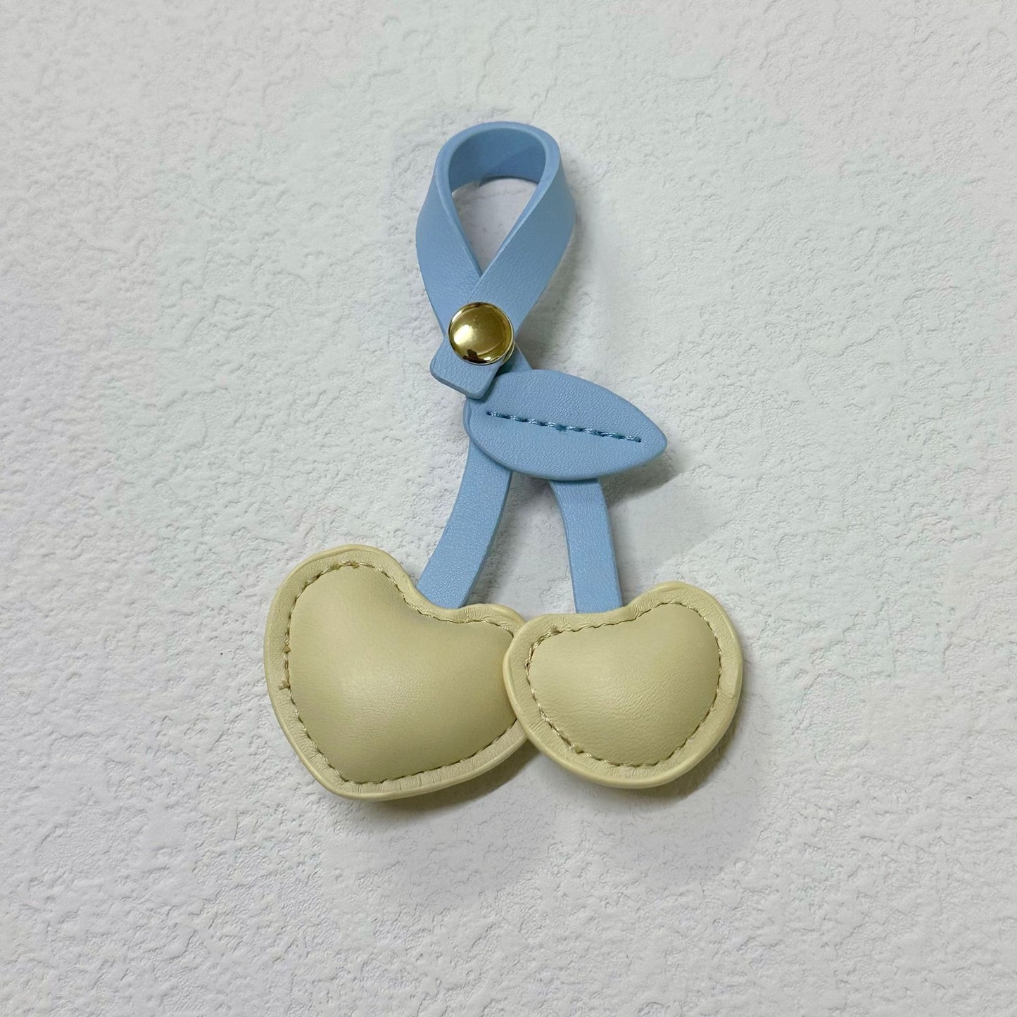 Cute Three-dimensional Peach Heart Cherry Cherry Handbag Pendant