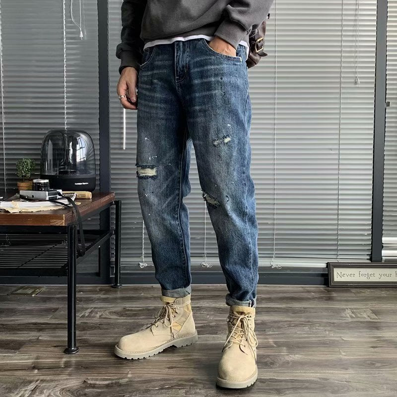 Harlan Slim Fit Light Blue Long Pants
