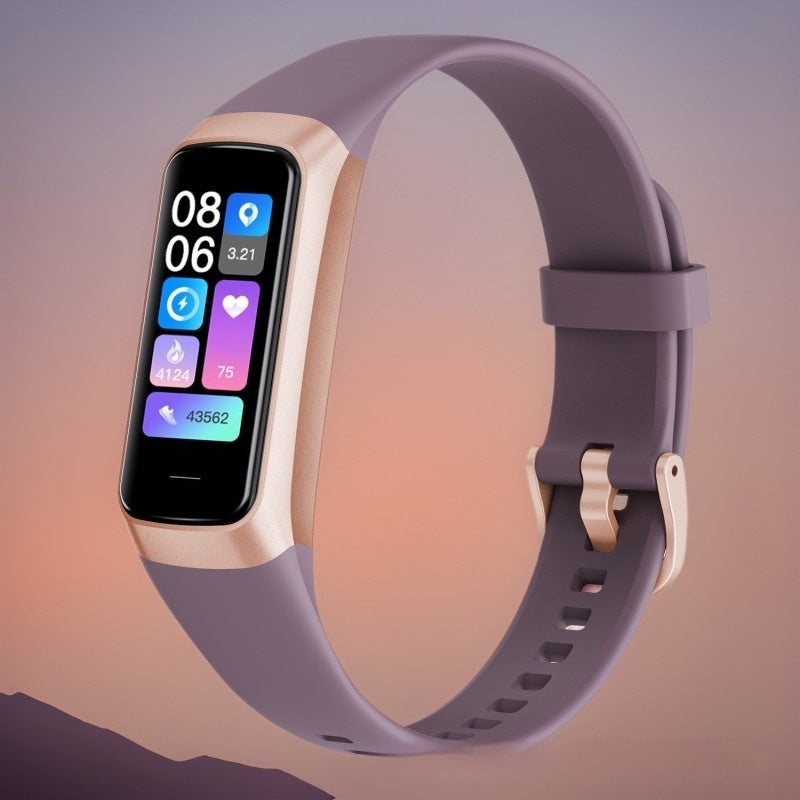 Smart Watch with Heart Rate, Blood Pressure, Oxygen & Body Temperature Monitor