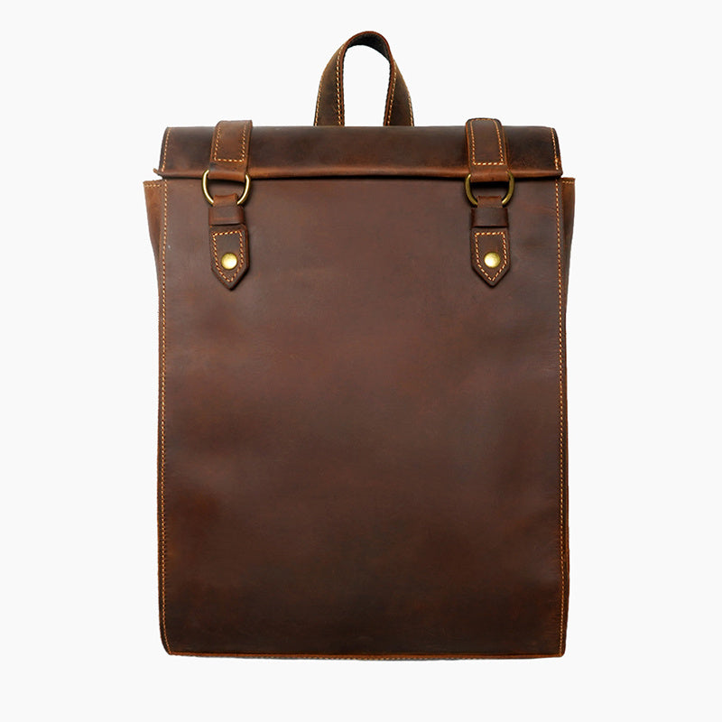 Men's Vintage Genuine Leather Backpack 40x30x15cm