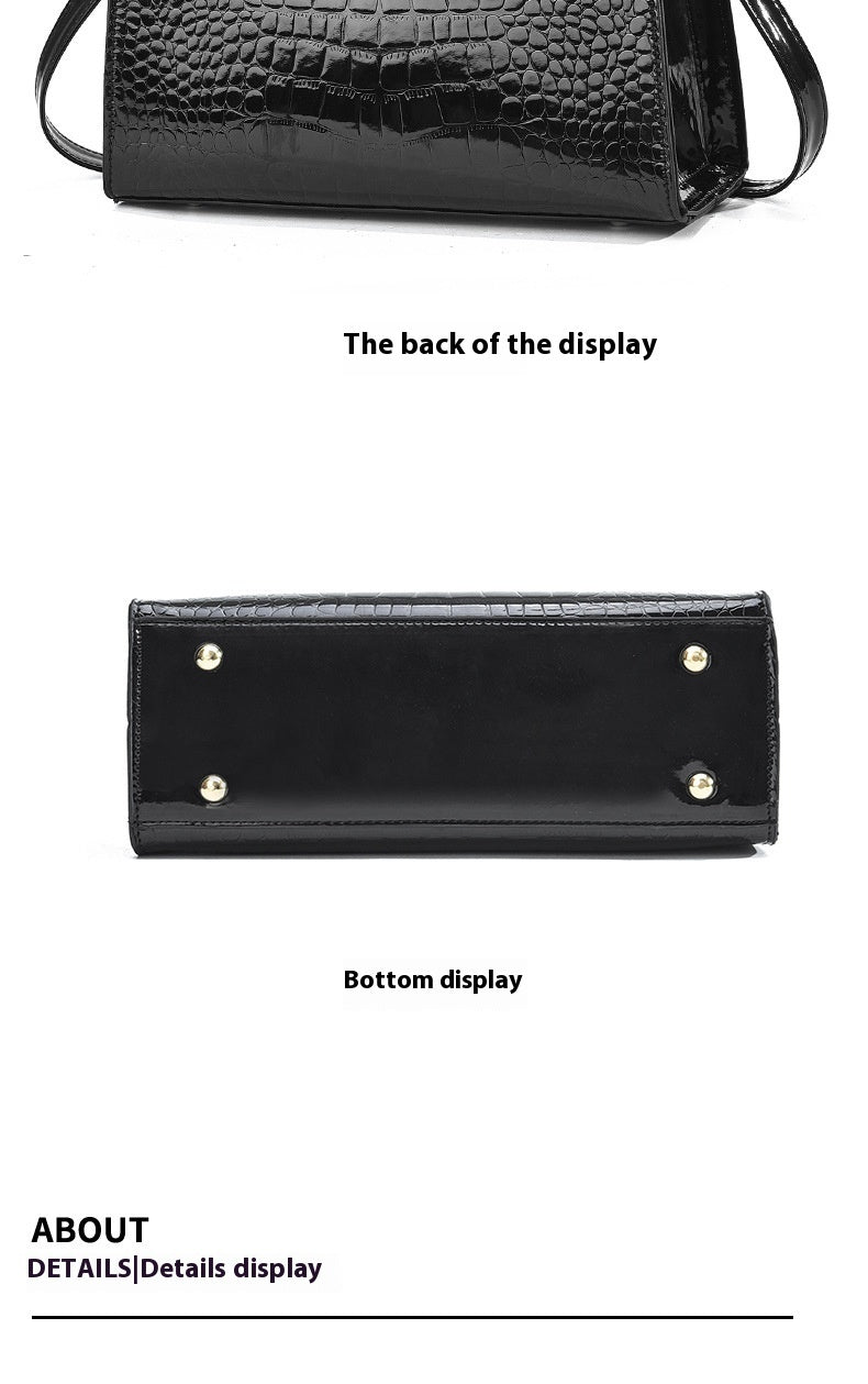 Women's Fashion Patent Leather Shoulder Bag