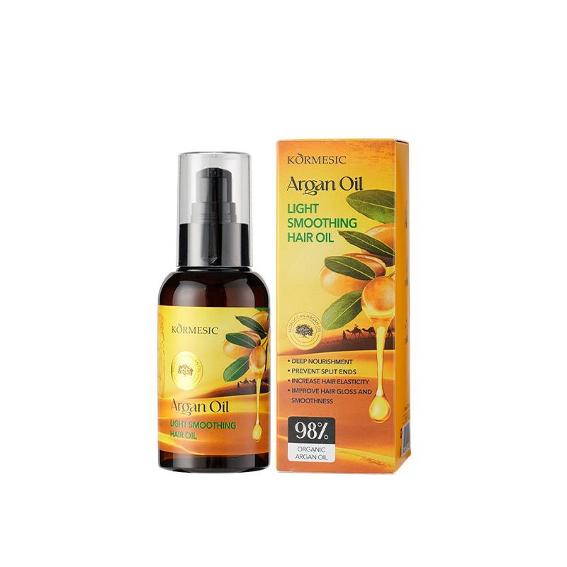 Huile capillaire légère et lissante à l'huile d'argan marocaine KORMESIC 110 ml - Soin complet