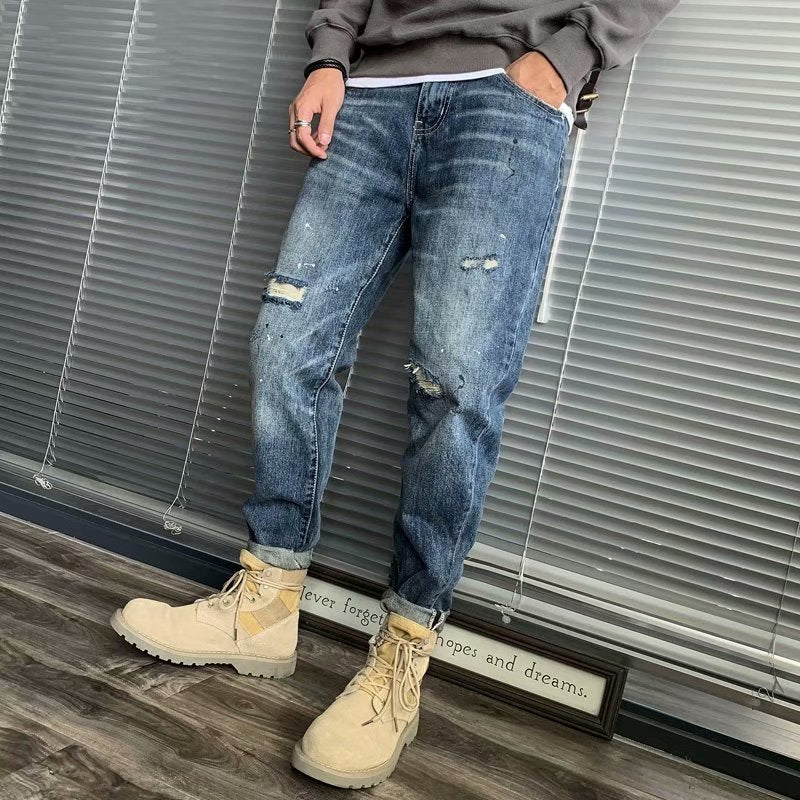 Harlan Slim Fit Light Blue Long Pants
