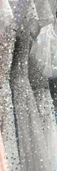 Host Evening Gown Sequin Beading Cocktail Dress in Organza Polyester