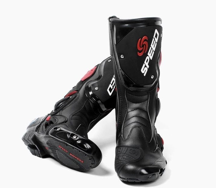 Bottes d'équitation anti-chute de compétition de cross-country pour hommes