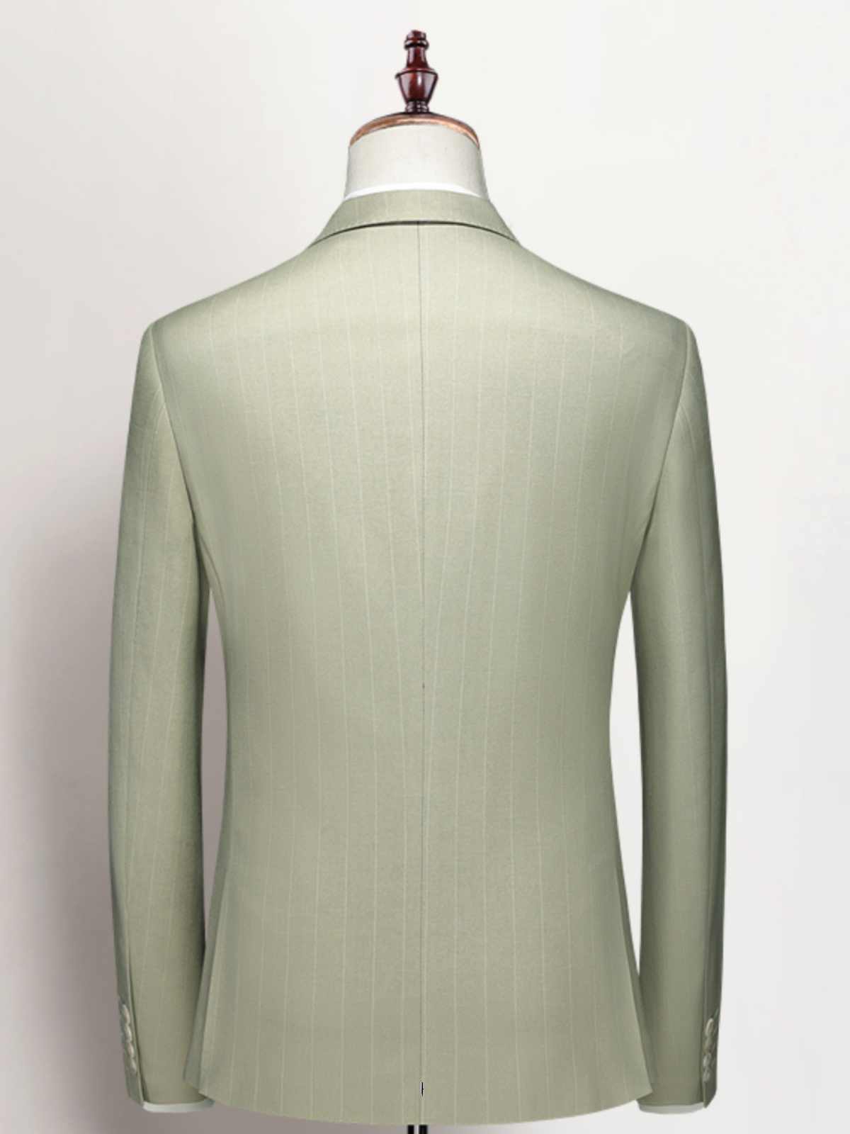 Costume trois pièces de cérémonie pour homme, vert clair, en polyester et viscose