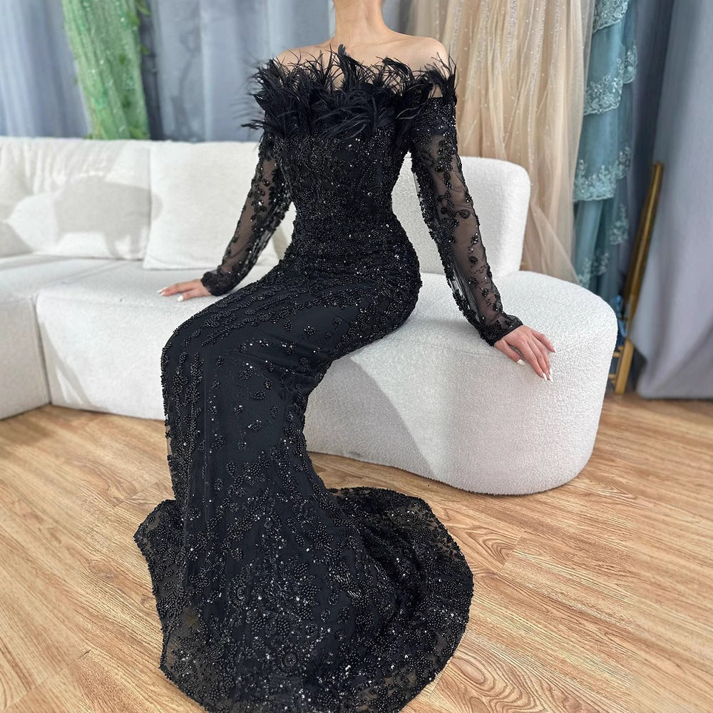 Elegant Temperament Ladies Banquet Host Evening Dress