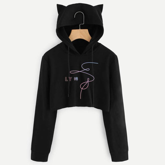 Popular Slim Fit Short Printed Hoodie