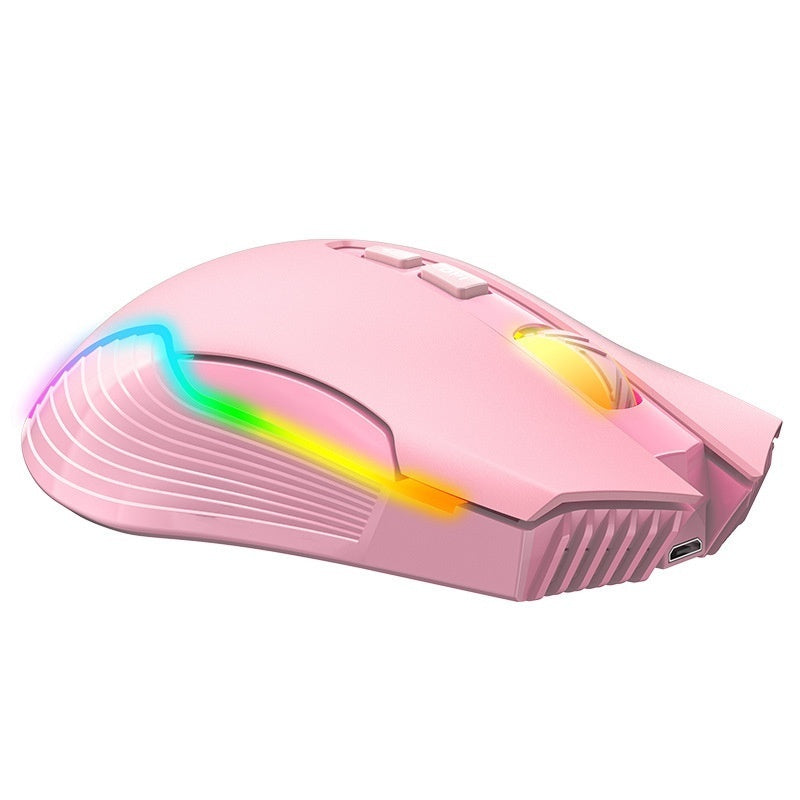 USB Charging Luminous 24g Wireless Gaming Mouse Bluetooth