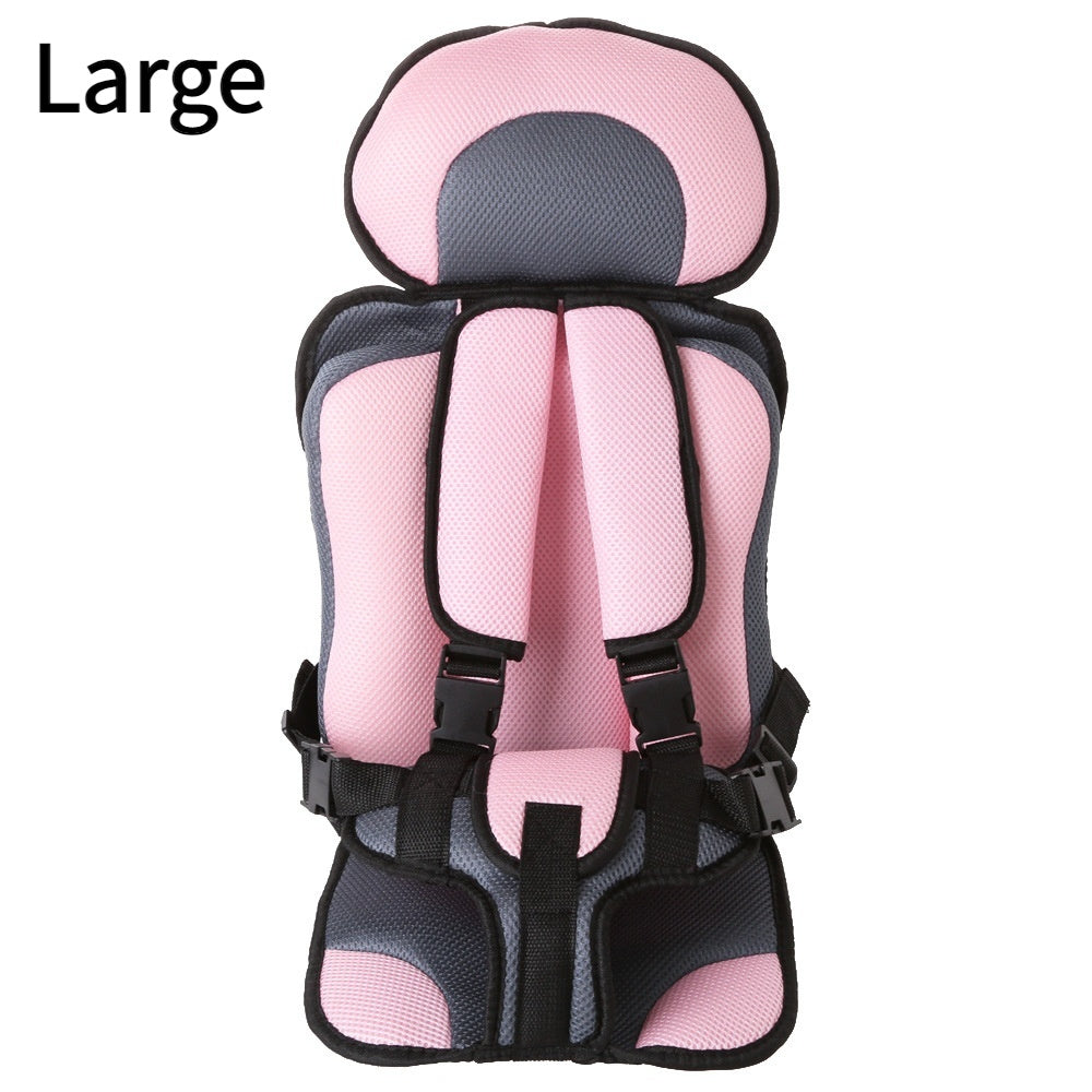 Portable Padded Baby Car Seat Mat with Safety Belt for Comfortable Seating Anywhere