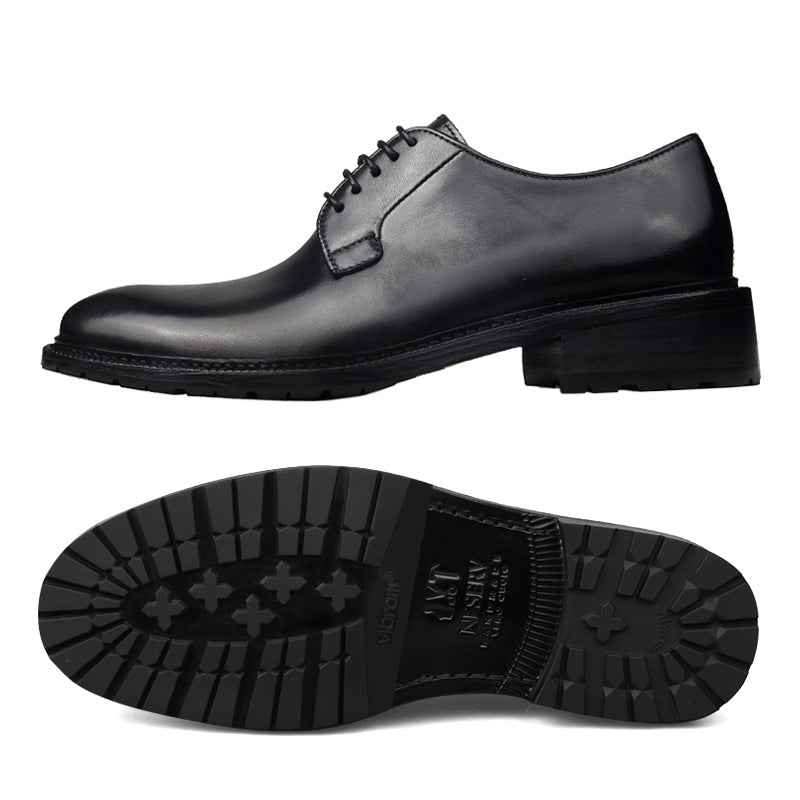 Chaussures décontractées en cuir PU à semelle en caoutchouc style rétro américain