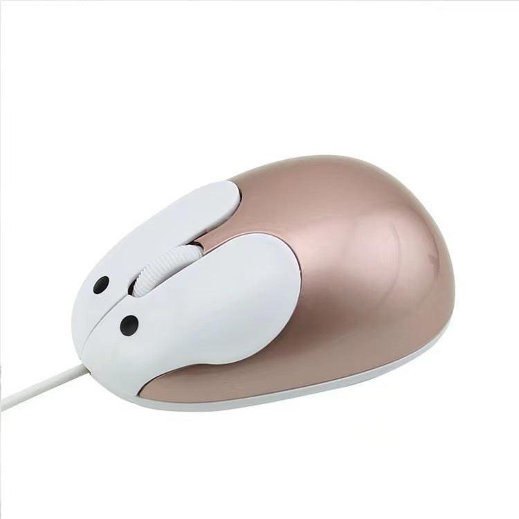 ماوس أرنب سلكي لطيف ضوئي USB