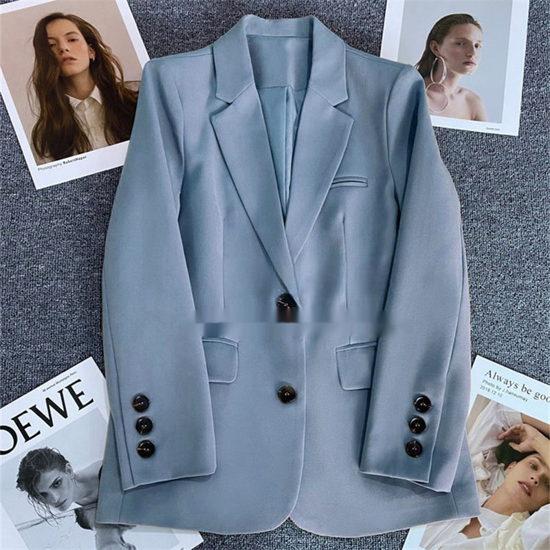 Casual Elegant Women's Business Suit Blazer Polyester