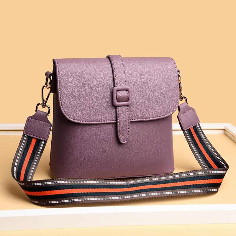 Sac à bandoulière en cuir véritable pour femme 19x20x9cm