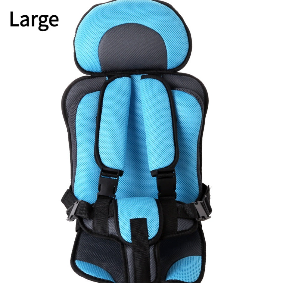 Portable Padded Baby Car Seat Mat with Safety Belt for Comfortable Seating Anywhere